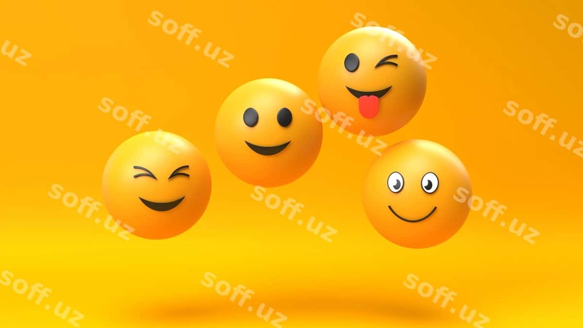 Emoji emotikon belgi orqa fonda | Emoji emoticon character background 1