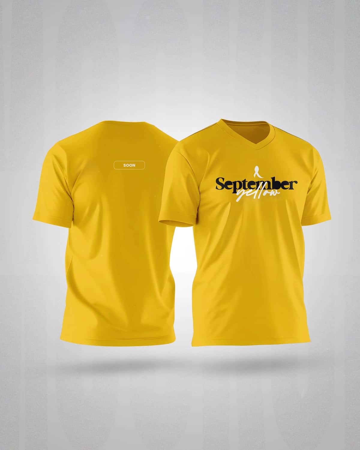 Sariq sentabr futbolka shabloni psd maketi tahrirlanadigan dizayn camiseta | Yellow september tshirt template psd mockup editable design camiseta 1