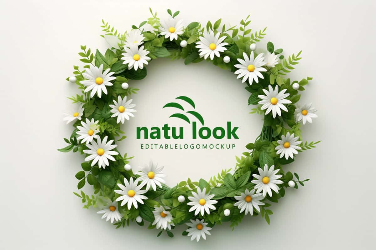 Daisy doira maketi | Daisy circle mockup 1