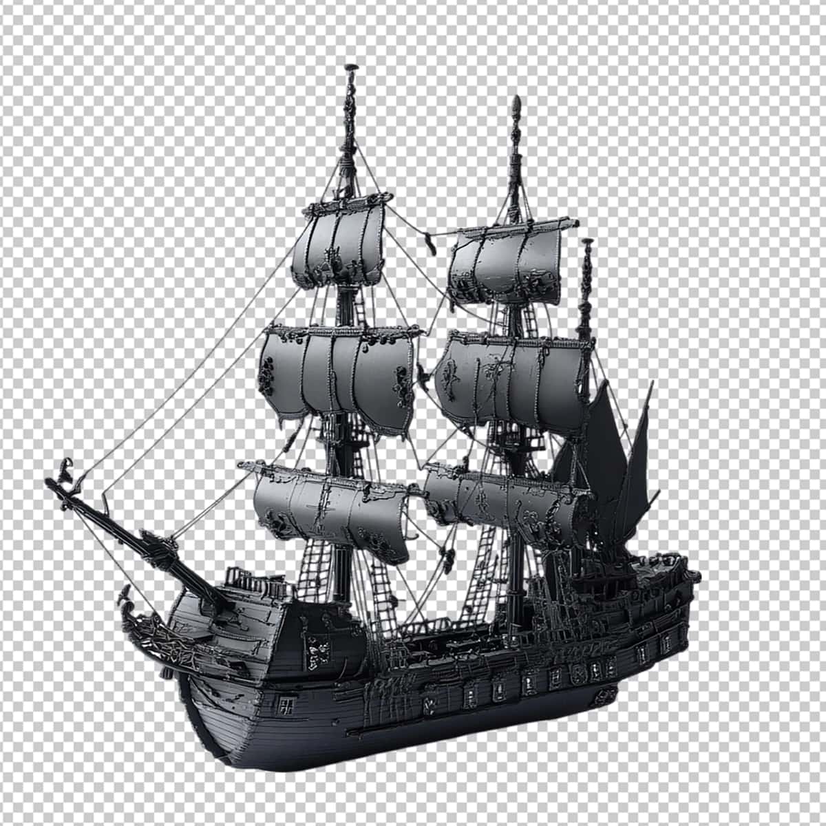Png tarixiy baland kema sokin suvlarda suzib yurmoqda | Png historic tall ship sailing calm waters 1