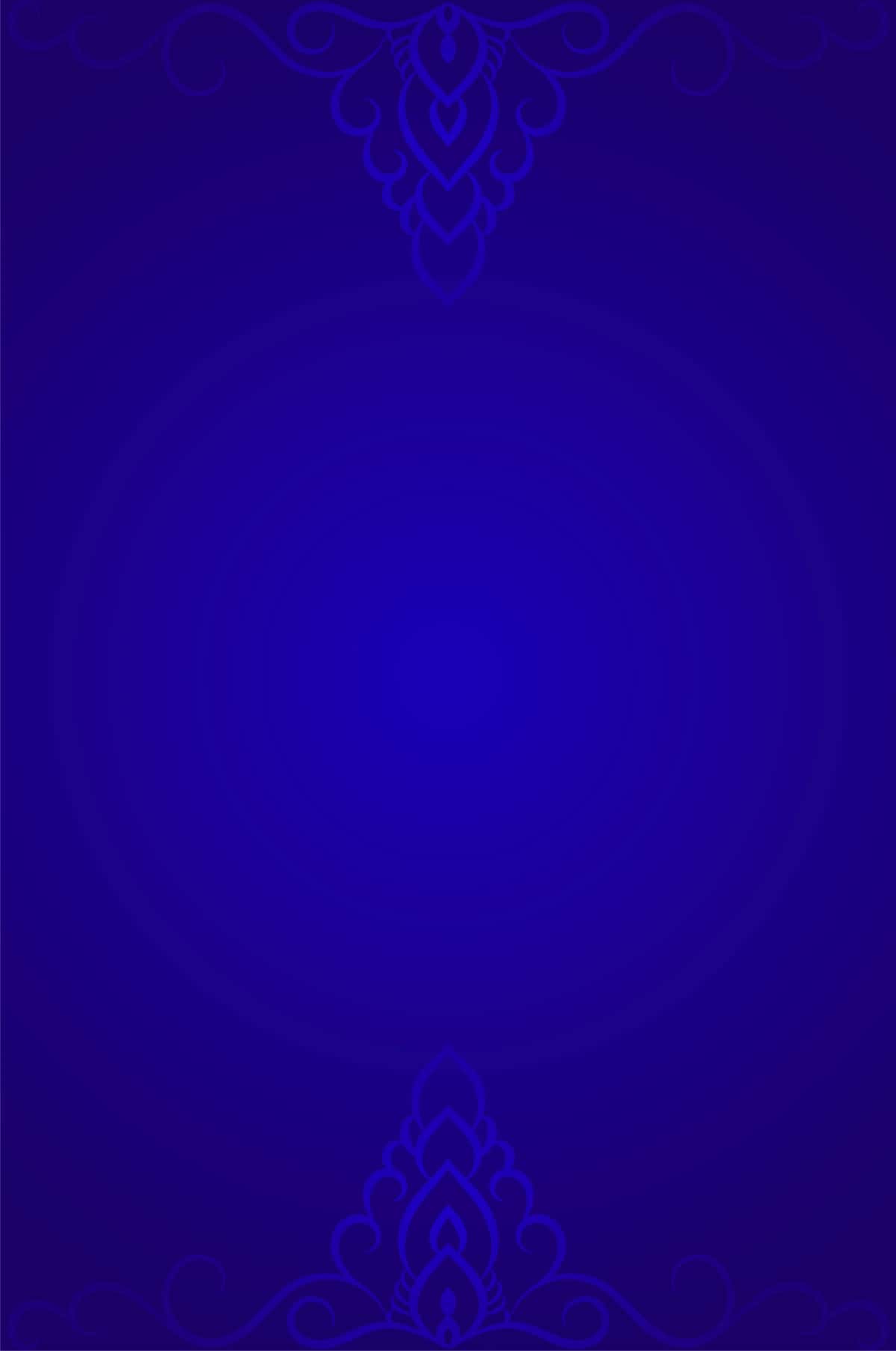 Hashamatli gulli bezak dizayni ko'k gradient fon | Luxury floral ornamental design blue gradient background 1