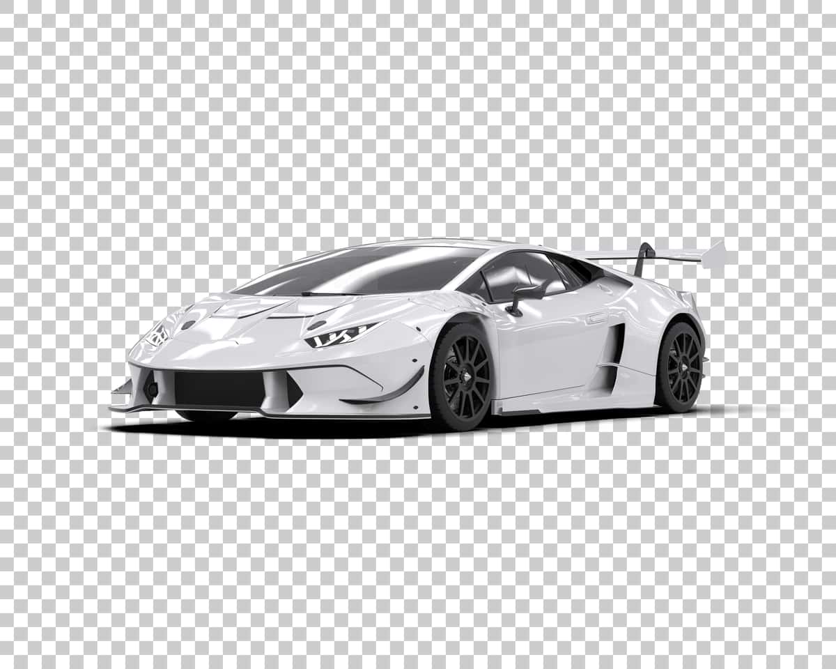 Haqiqiy sport avtomobili izolyatsiyalangan fon 3D renderlash illyustratsiyasi | Realistic sport car isolated background 3d rendering illustration 1