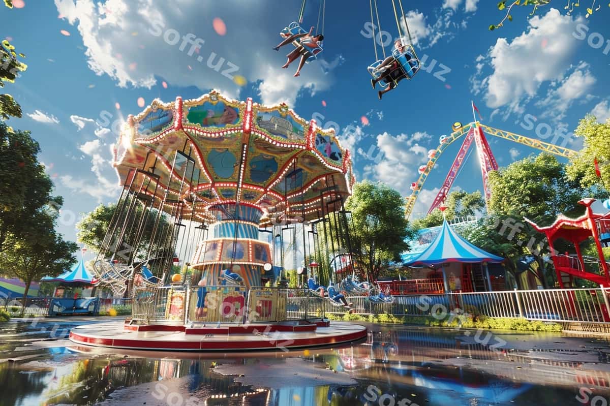 Oila mezmonga joyida baholashmoqda | Family having fun amusement park 1