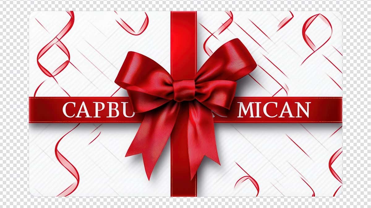 Yorqin qizil tasmali teksturali oq fonli dekorativ sovg'a qutisi | Decorative gift box with bright red bow ribbon textured white background 1