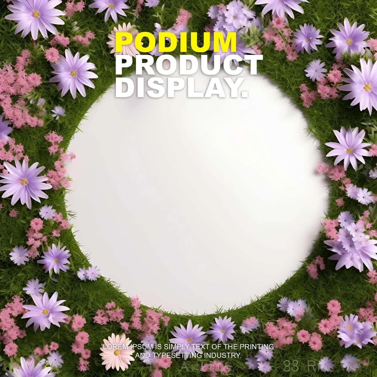 Nafis tabiiy podium mahsuloti namoyishi sahnasi namoyishi maketi | Elegant natural podium product display stage display mockup show 1