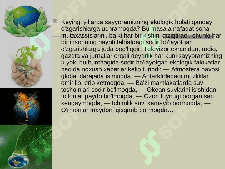 Ekologiya va muhit atrof 2