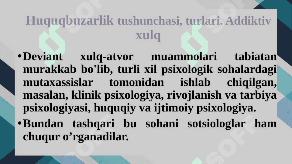 DEVIANT XULQ-ATVOR PSIXOLOGIYASI 4