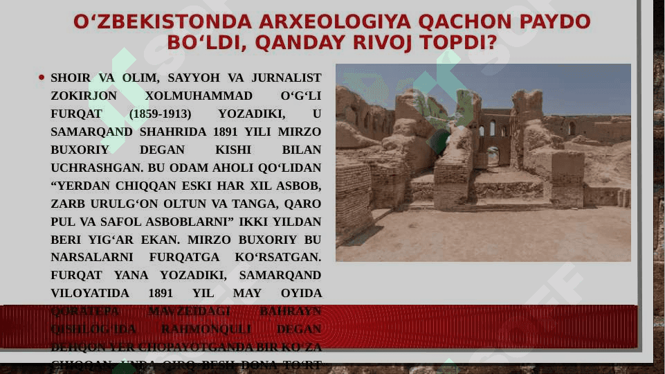 Muzeylarni tashkil etish va boyitishda qazuv-yig`uv ishlarining ahamiyati 4