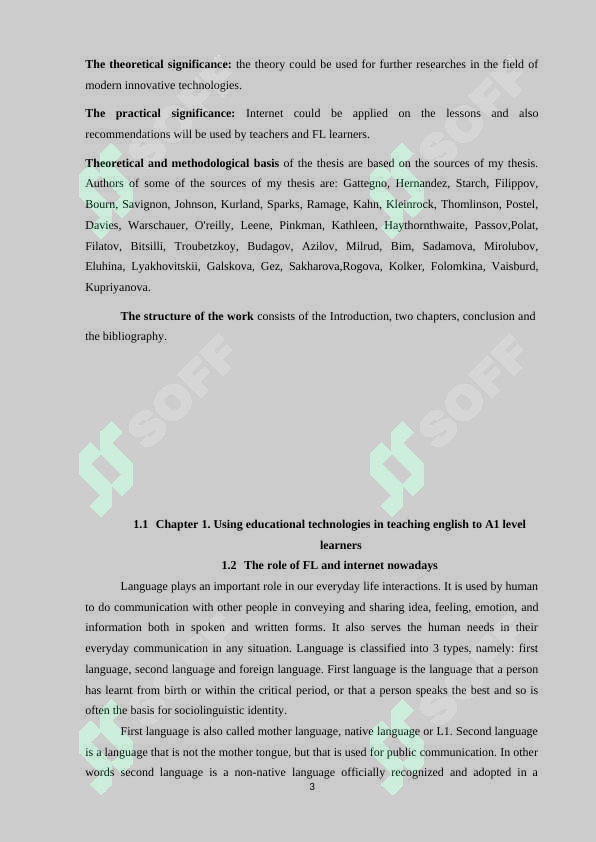 Using educational technologies in teaching english to A1 level learners 3