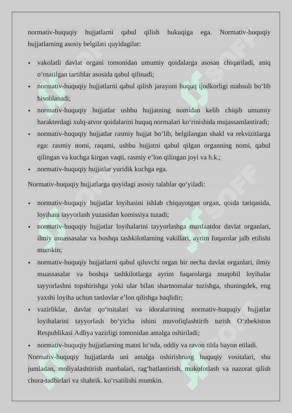Normativ huquqiy hujjat huquq manbasi 24 3
