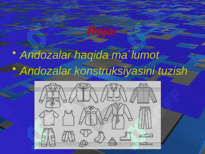 Andoza tayyorlash va bichish. Kuylak detallarini tikishga tayyorlash. 2