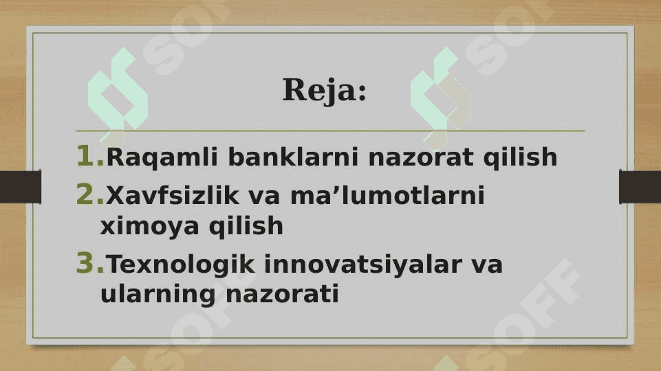 Raqamli banklarni nazorat qilish 2
