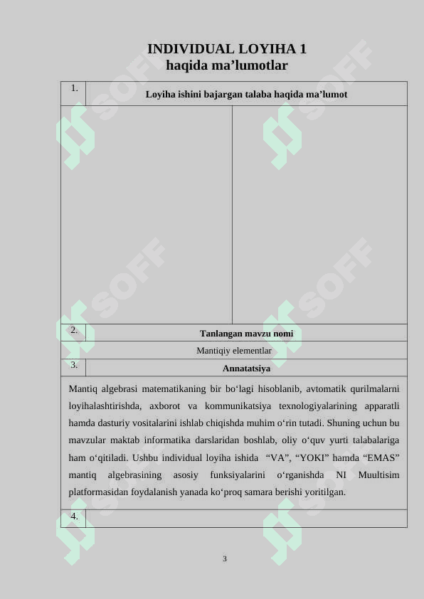 NI MULTISIM MUHITIDA SHIFRATOR VA DESHIFRATORLARNING ISHLASHINI O’RGANISH. INDIVIDUAL LOYIHA ISHI. 2