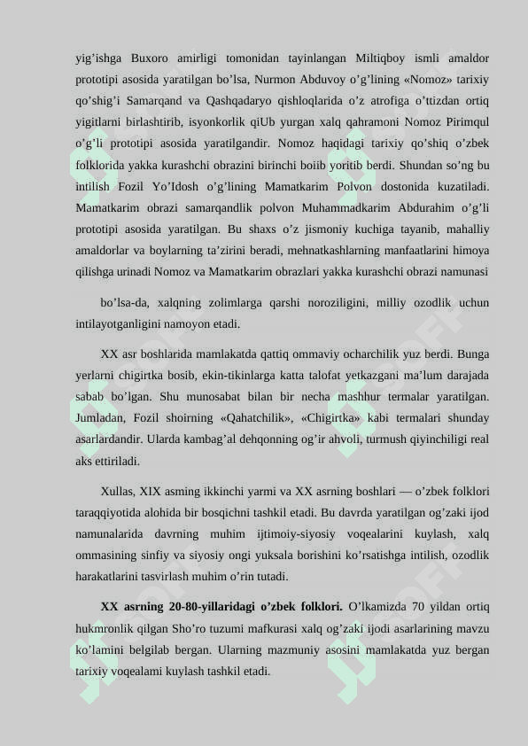 O’ZBEK FOLKLORINING JANRIY TARKIBI VA TIZIMI 5