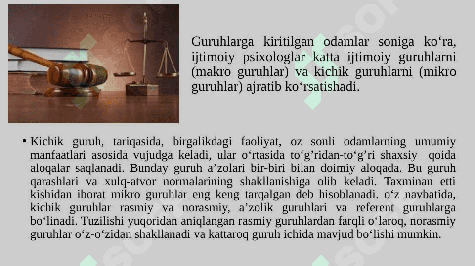 Guruh jinoiy xulq-atvori psixologiyasi va jinoiy guruh psixologiyasi 3