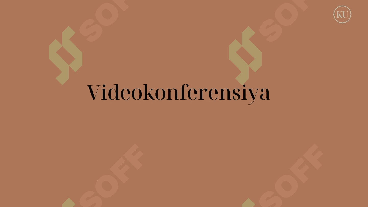 VIDEOKONFERENSIYA O‘TKAZISH TARTIBI VA UNI RASMIYLASHTIRISH 3
