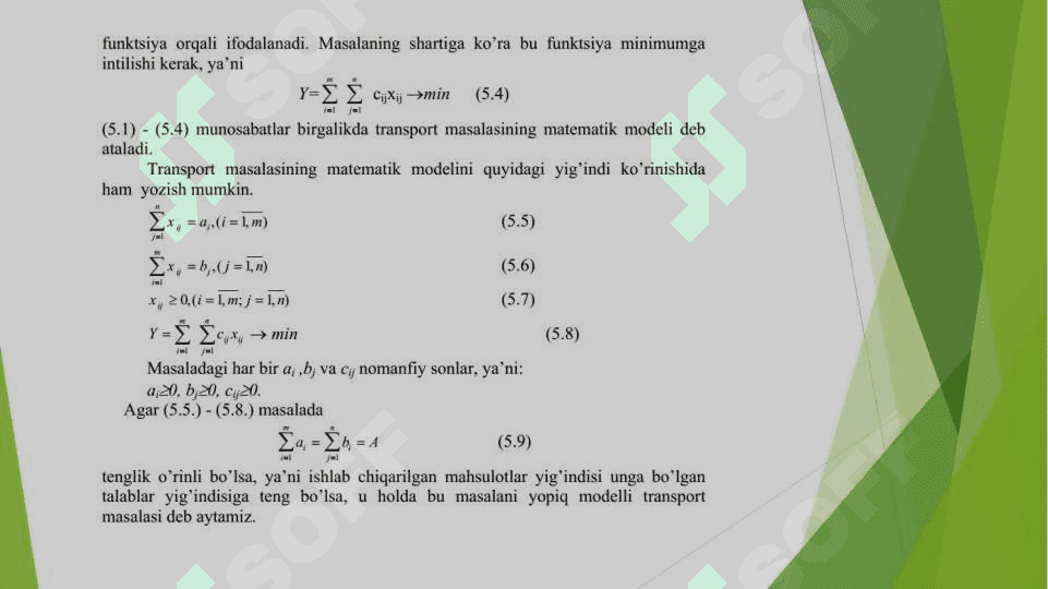 Transport masalasi 7