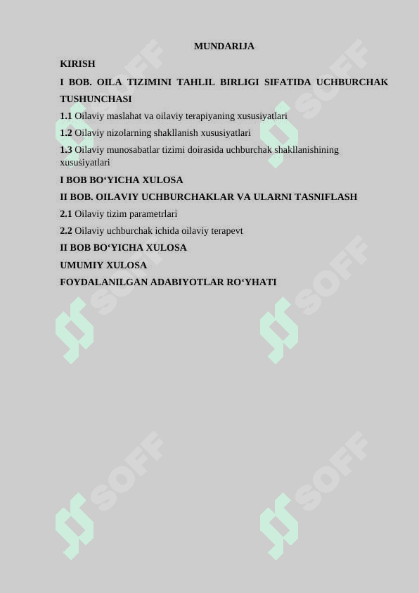 OILAVIY TIZIMNI BAHOLASHDA UCHBURCHAK YAGONA BIRLIK SIFATIDA kurs ishi.docx 2