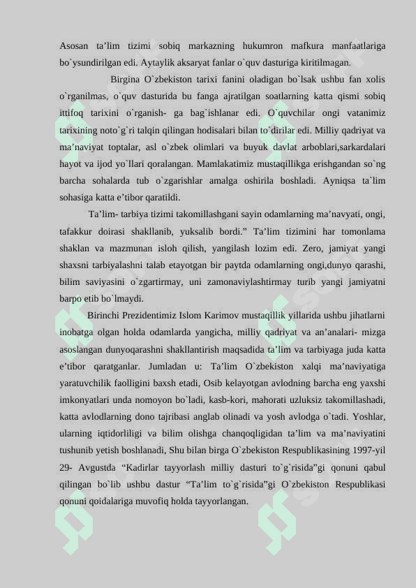 O'zbekistonda oliy ta'lim sohasida olib borilgan islohotlar  va uning istiqbollari 4