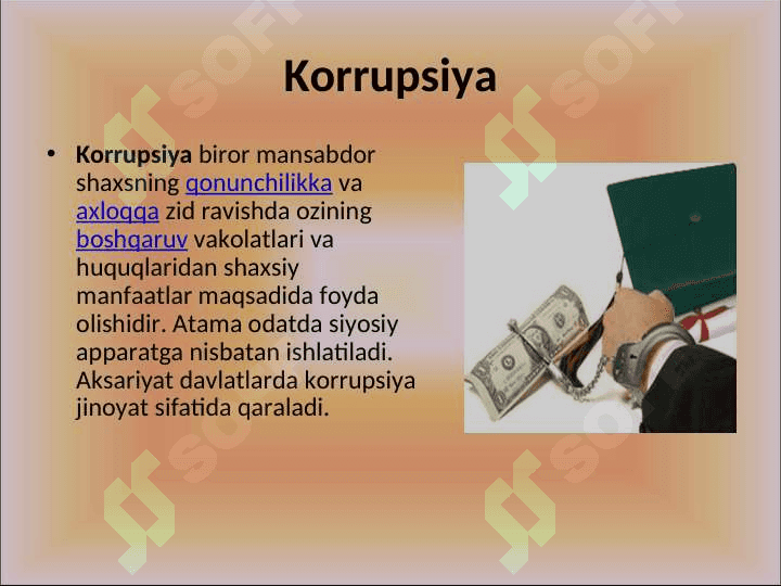 O‘zbekiston Respublikasida korrupsiyaga   qarshi kurashish chora tadbirlari 2