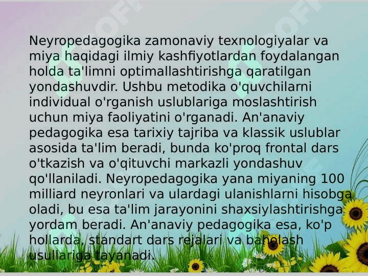 Neyro pedagogikaning yangi fan sifatida yuzaga kelishi 4