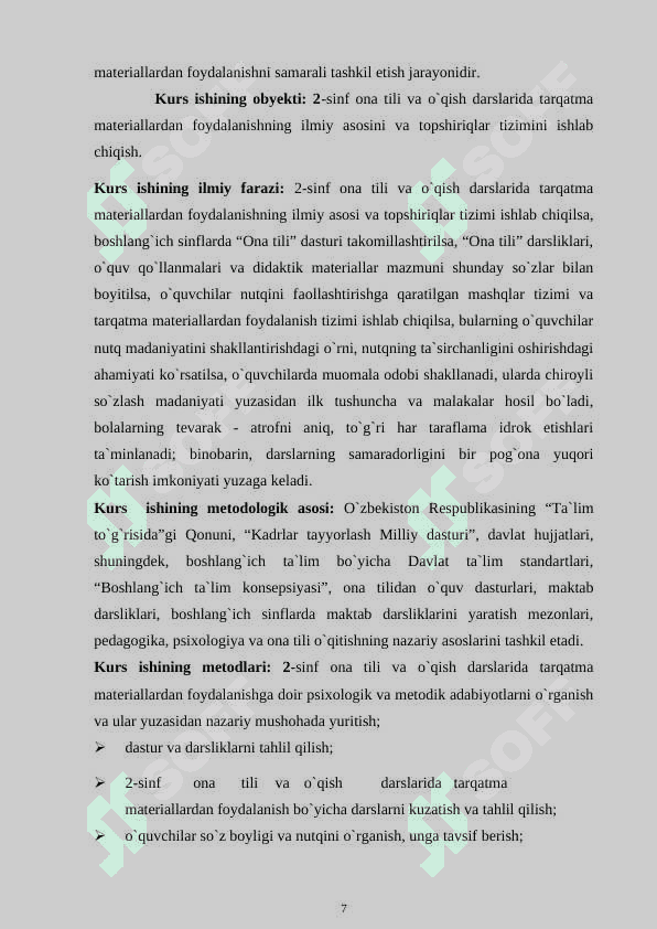 2- sinf ona tili va o'qish darslarida tarqatma materiallardan foydalanish metodikasi 7