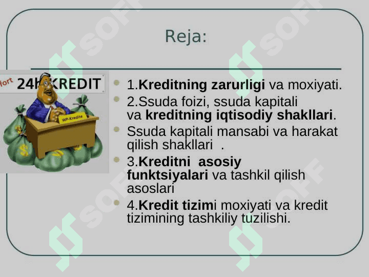 KREDIT ZARURLIGI 2