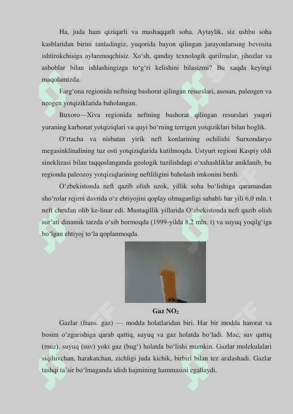 Zamonaviy neft konlaridagi ishlatiladigan qurilmalarning gaz bosimi qiymatlari 7