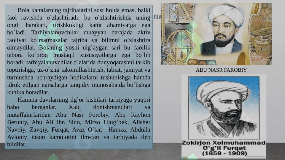 Tarbiya jarayonining mohiyati, mazmuni, tarbiya tamoyillari. 6
