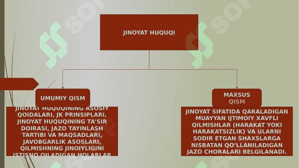 Jinoyat huquqi faniga kirish. Jinoyat qonuni 4