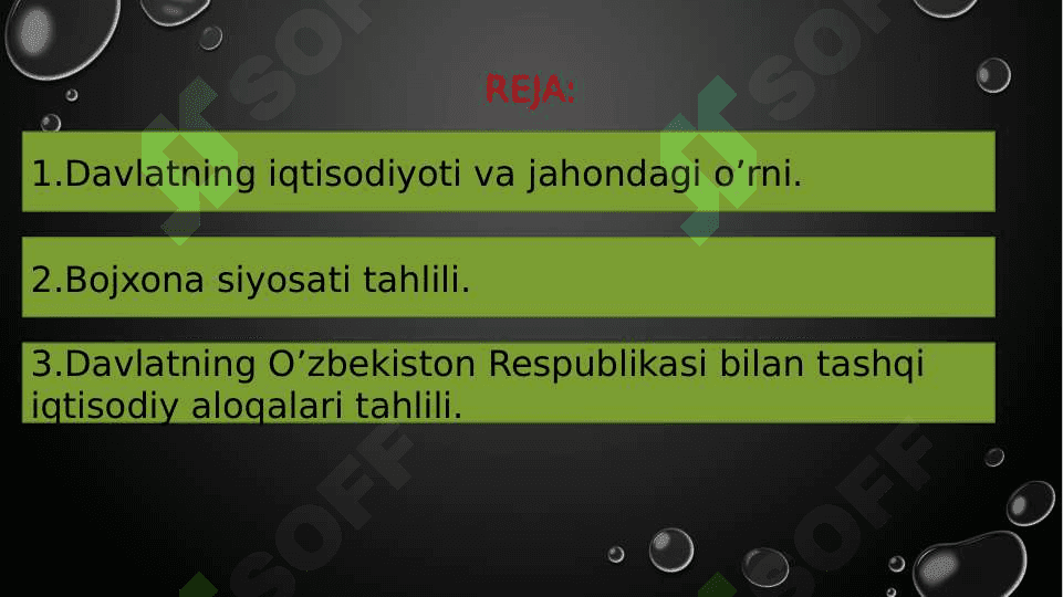 TUNIS mamlakati bojxona siyosati tahlili. 3
