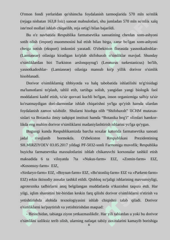 Ola o’t (Silibum marianum) o’simligi xom-ashyosini tayyorlash va dastlabki qayta ishlash texnologiyasi 6