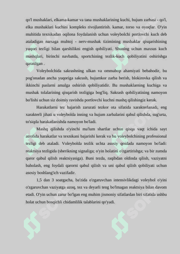 Voleybol sport to’garagiga o’quvchilarni tanlash usullari, metodlari va ular bilan mashg’ulot o’tkazish metodikasi - Islomov Asliddin 8