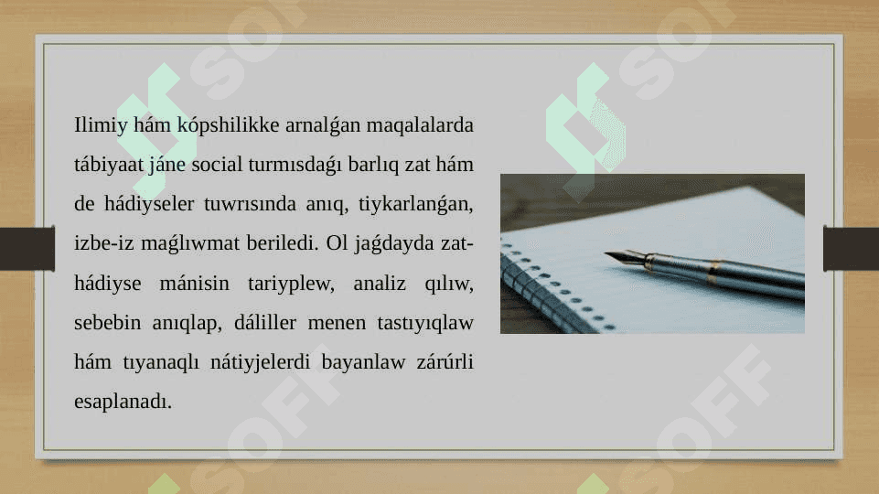 Maqala hám onıń janrları 6