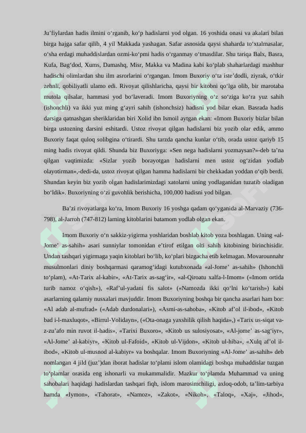 IX – XII asrlarda mamlakatimiz hududida ro’y bergan madaniy uygonish (renessans). Buyuk allomalarning jahon silivizatsiyasiga qo’shgan hissasi 8