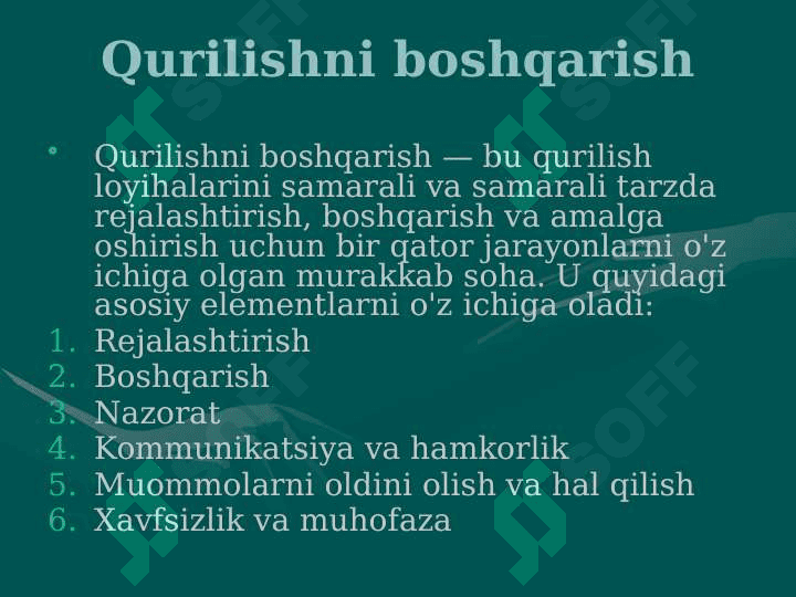 Qurilishni boshqarishning zamonaviy tizimi 3