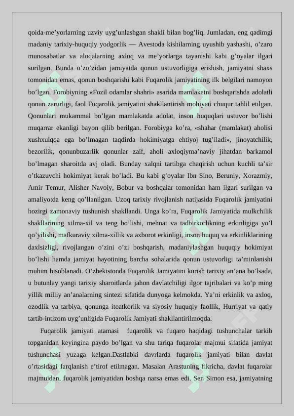 O'zbekiston Respublikasida demokratik huquqiy davlat qurish va fuqarolik jamiyatini shakllantirish sharoitida davlat funktsiyalarining o'zgarishi va yangilanishi 3