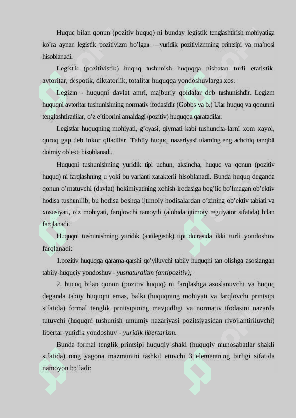Huquqning tushunchasi, mohiyati va qiymati 3