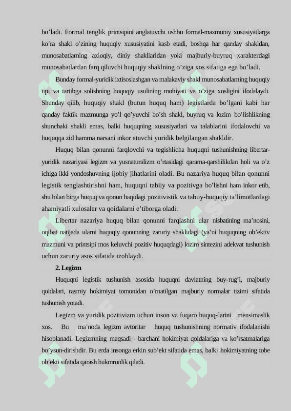 Huquqning tushunchasi, mohiyati va qiymati 6