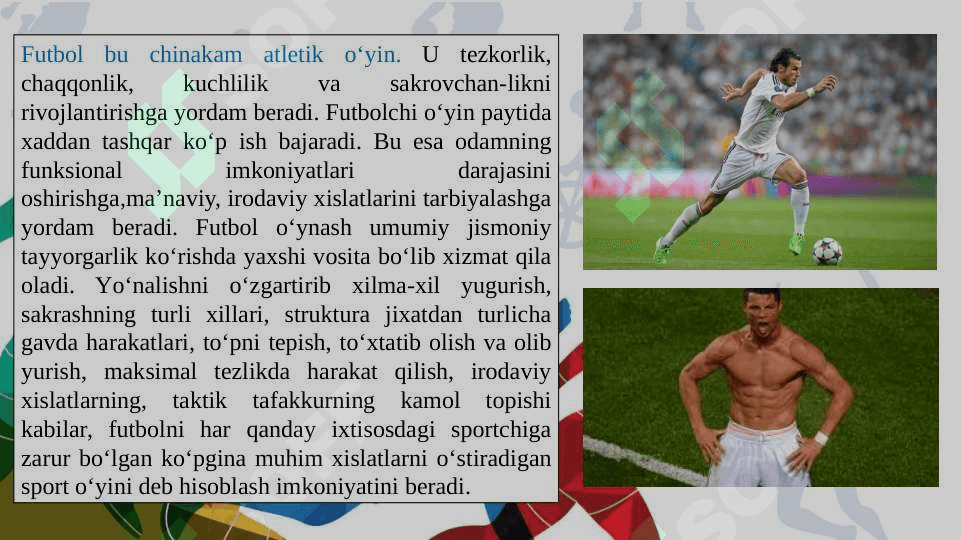 Futbol о‘yini texnikasi va taktikasining tavsifi va tasnifi 3