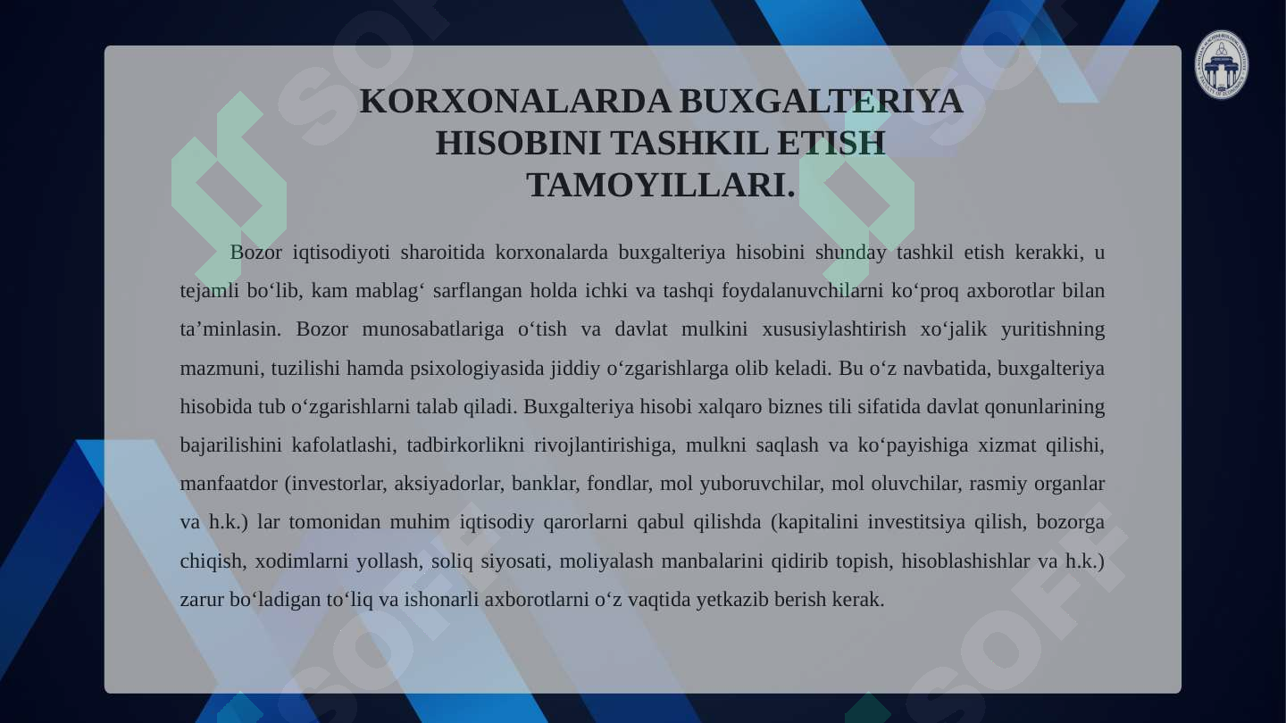 Korxonalarda boshqaruv hisobini tashkil qilish tartibi 7