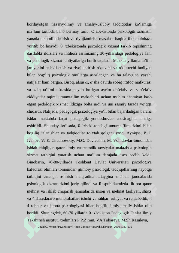 Psixologik xizmatning ijtimoiy sohalardagi nazariy va amaliy asoslari 7