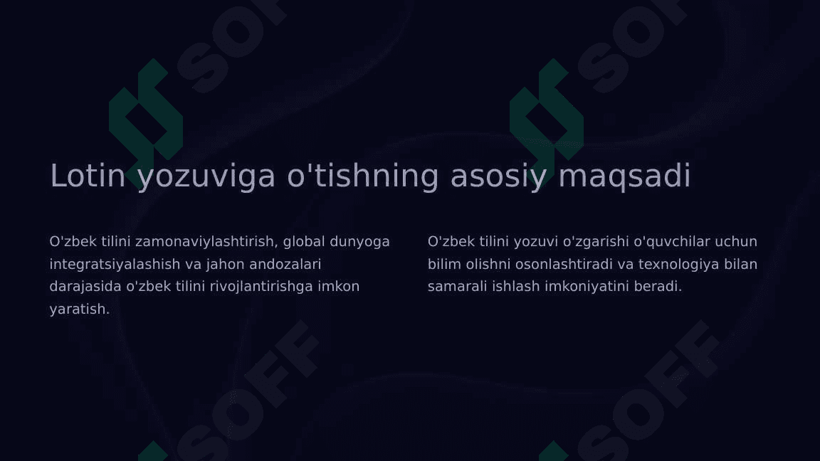 Lotin tilida olmosh. (ego-men, poroma-men uchun, tersi-toza holda) 5