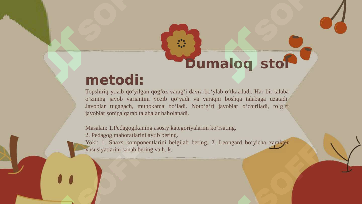 O'qitishda interfaol metodlar 8