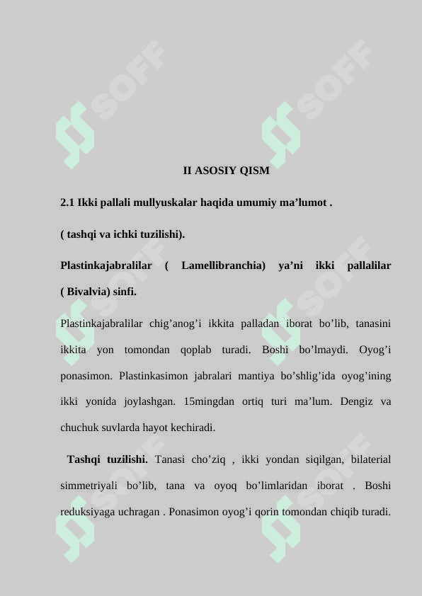 Noyob va kamyob ikki pallali mollyuskalar populatsiyalariga antropogen omil ta’siri 7