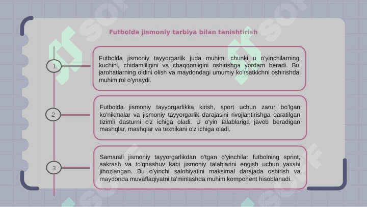 FUTBOLDA JISMONIY TAYYORGARLIKNING O'RNI VA AHAMIYATI 3