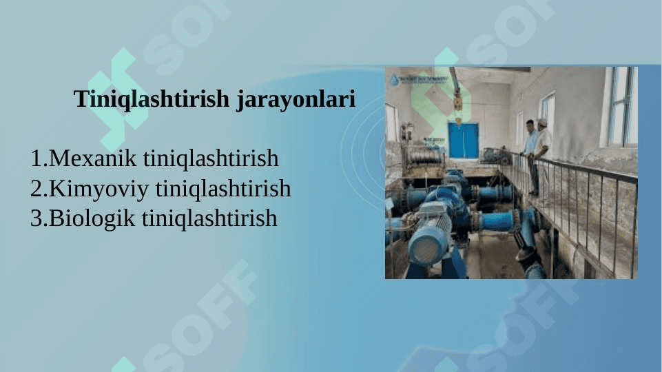 Ichimlik suvining tiniqlashtirilishi va zararsizlantirish sifatini nazorati 3