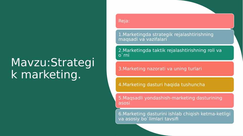 Strategik marketing