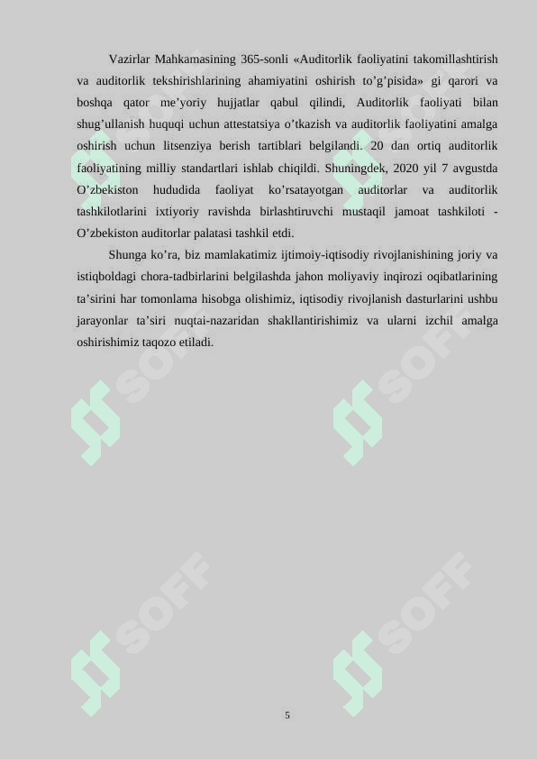 Auditorni paydo bo’lishi va rivojlanish bosqichlari 5