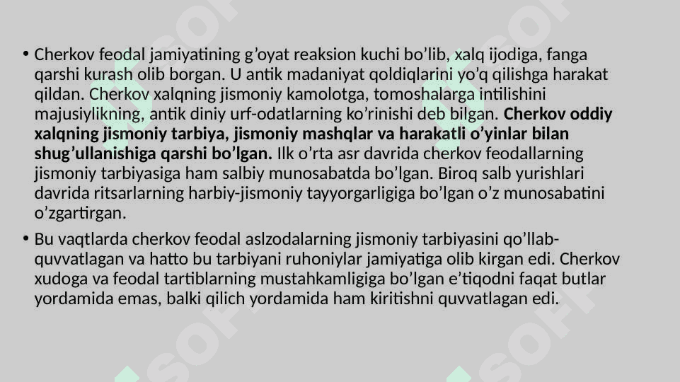 O’rta asrlarda jismoniy tarbiya va sport (V–XVII asrlar) 3